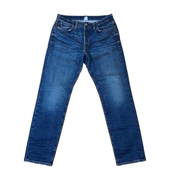 RE/DONE Mens Made in USA Men’s Medium Wash Denim Slight Taper Jeans 34” x 32” - Picture 1 of 12